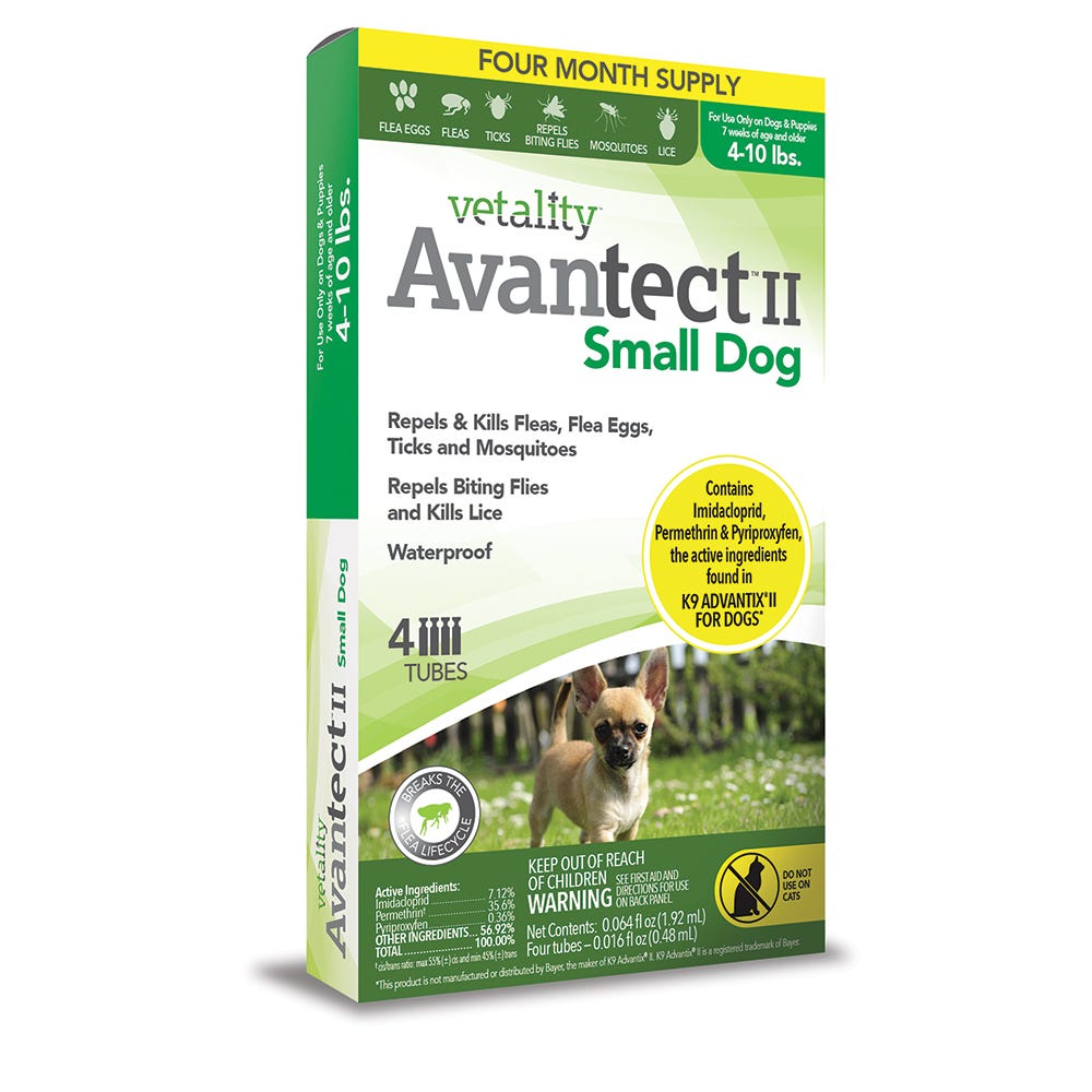 VY II Sm Dog 4-10 lbs 4 ct