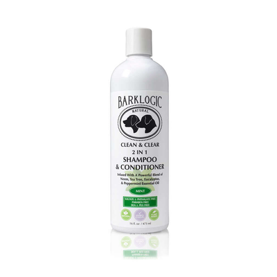 BarkLogic 2 in 1 Dog Shampoo & Conditioner – Mint, Sulfate Free, 16oz