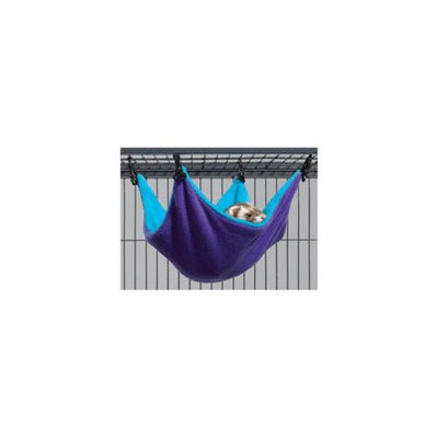 Midwest Ferret Nation Hammock Hideaway - Teal/Purple Small Animal Bed