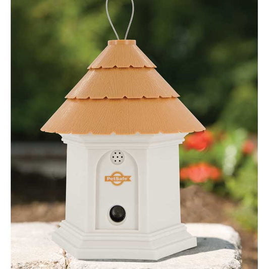 PetSafe Deluxe Outdoor Bark Control House White / Brown 8" x 6" x 6"