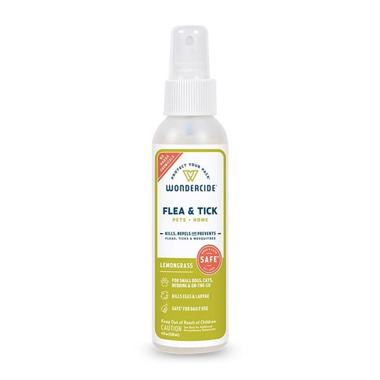 Wondercide F&T & Mosquito Control Spray for Pets + Home, 4 oz, Lemongrass