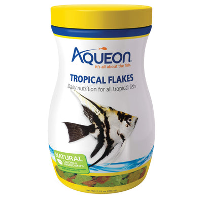 Aqueon Tropical Fish Food Flakes – Natural Daily Diet, 7.12 oz