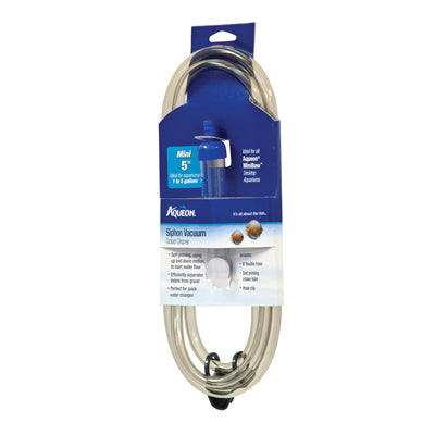 Aqueon Siphon Vacuum Gravel Cleaner – Mini Self-Priming Aquarium Tool
