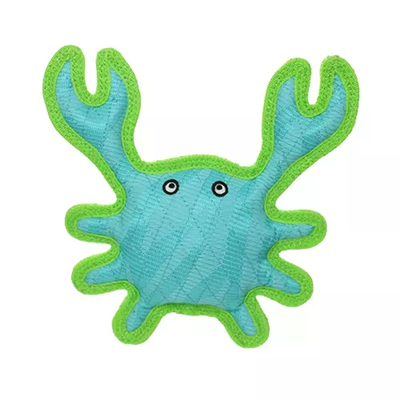 DuraForce Crab Tiger Durable Interactive Dog Toy – Blue-Green