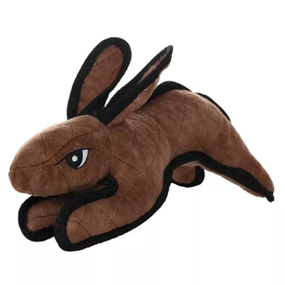 Tuffy Barnyard Rabbit Durable Dog Toy – Large Brown Interactive Tug Toy