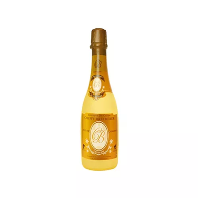 Silly Squeaker Wine Bottle Crispaw, Yellow