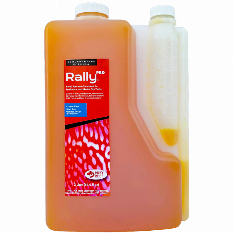 Ruby Reef Rally PRO – Broad Spectrum Fish Parasite Treatment, 2 Liter ...