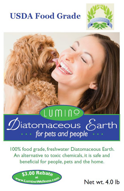 Lumino Wellness Food Grade Diatomaceous Earth for Pets – 4 lbs