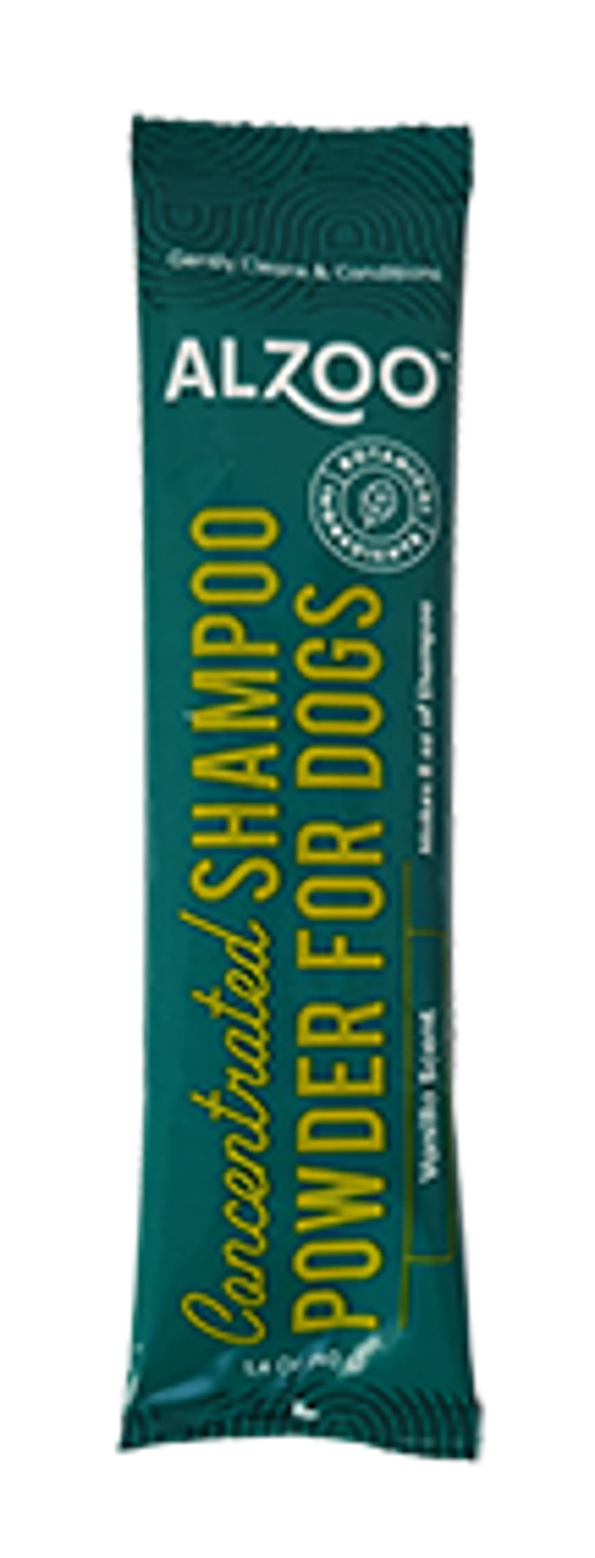 ALZOO Natural Shampoo Powder Pouch for Sensitive Skin, Vanilla Scent