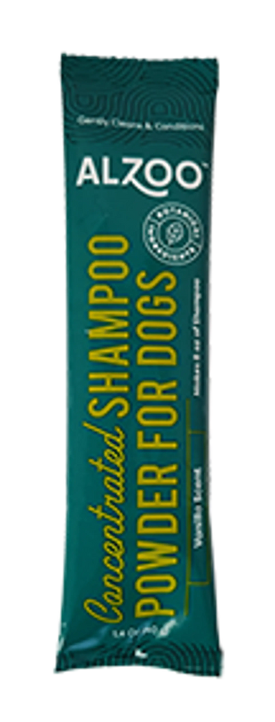 ALZOO Natural Shampoo Powder Pouch for Sensitive Skin, Vanilla Scent