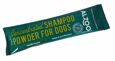 ALZOO Natural Shampoo Powder Pouch for Sensitive Skin, Vanilla Scent