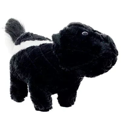 Mighty Nature Skunk Dog Toy – Large Black & White Durable Plush