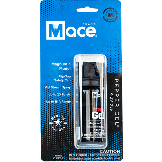 Mace Pepper Gel Magnum 3 – 18ft Range Self-Defense Spray with Clip