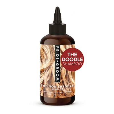 PRIDE+GROOM The Non Shedder Dog Shampoo for Doodles and Hair-Coats, 16 oz