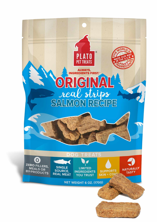 Plato Original Real Strips Salmon, 6oz