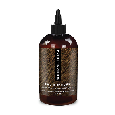 PRIDE+GROOM The Shedder Dog Shampoo – Moisturizing Fur & Skin Formula 12oz