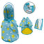 Klippo Dog Raincoat – Happy Sunshine Fleece Lined Detachable Hood