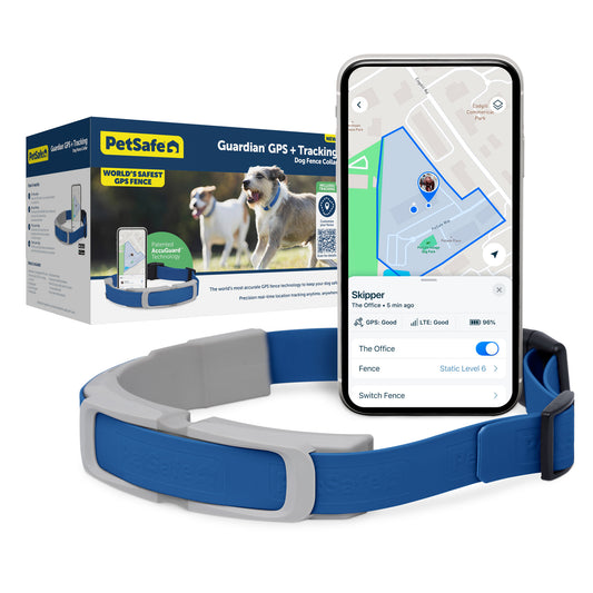 PetSafe Guardian GPS Tracking Dog Fence Collar Blue