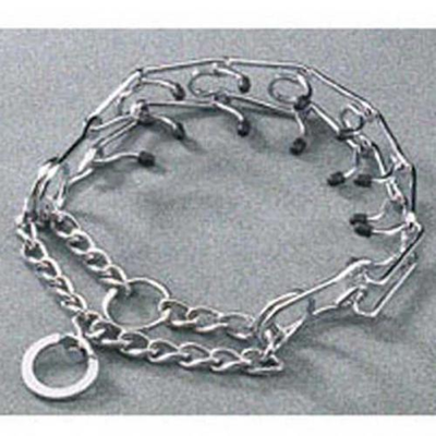 Guardian Gear Chrome Prong Training Dog Collar, 3.25mm x 20in | Pet Edge
