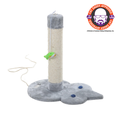 Armarkat Mouse Shape Cat Scratcher – Sisal Post Toy with Faux Fur Base