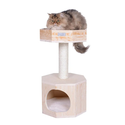 Armarkat Scots Pine 29" Cat Tree with Perch and Condo – Cat Furniture