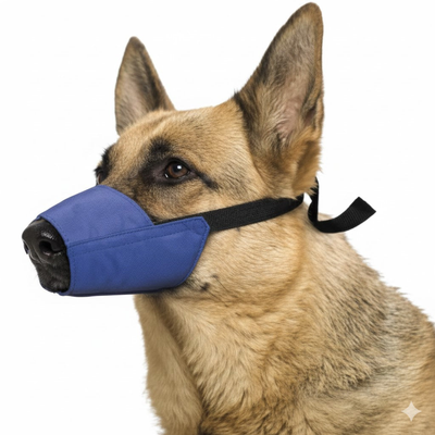 Color-Coded Strap Quick Muzzle for Dogs, XL, Blue