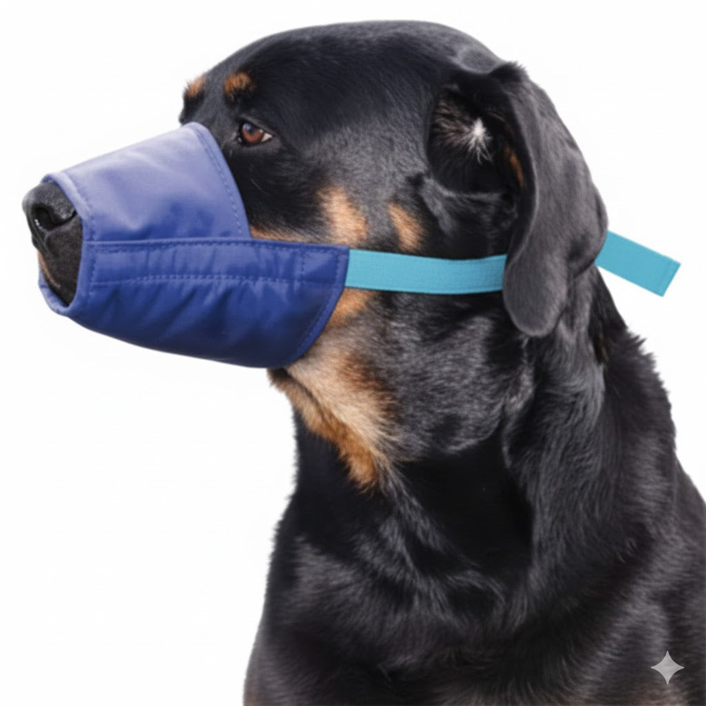 Color-Coded Strap Quick Muzzle for Dogs, 3XL, Blue