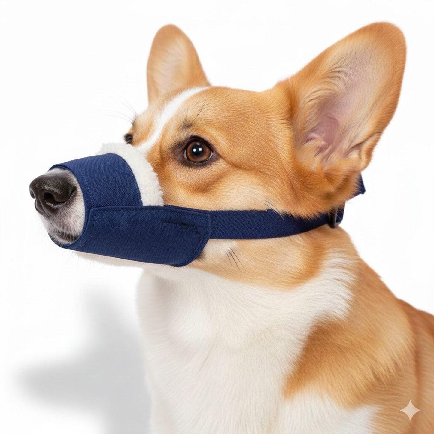 Cozy Quick Muzzle for Dogs, XXL, Blue