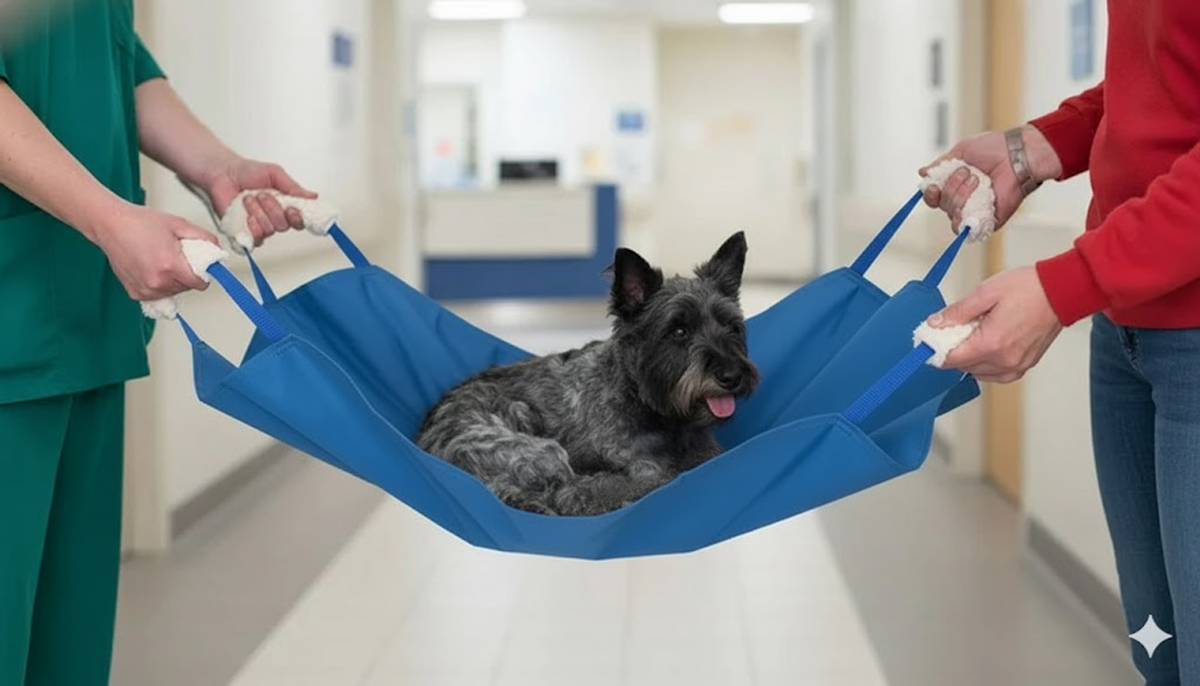 Soft Quick Carry Animal Stretcher, Large, Blue