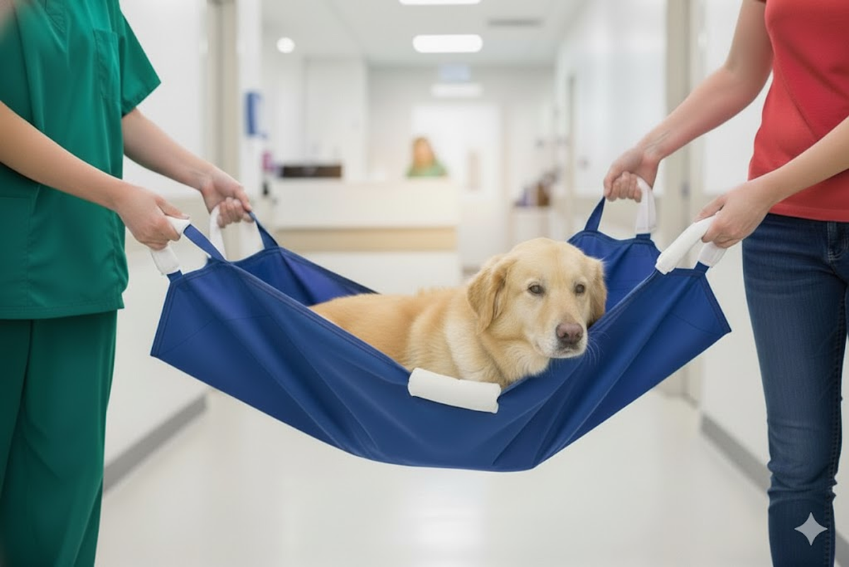 Soft Quick Carry Animal Stretcher, Jumbo, Blue