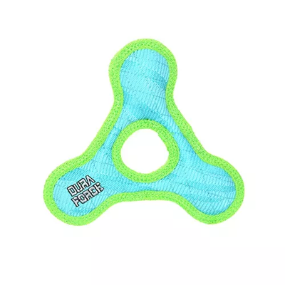 DuraForce Jr TriangleRing Tiger Dog Tug Toy – Blue-Green – VIP Products