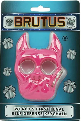 Brutus Self Defense Keychain – Pink ABS Plastic