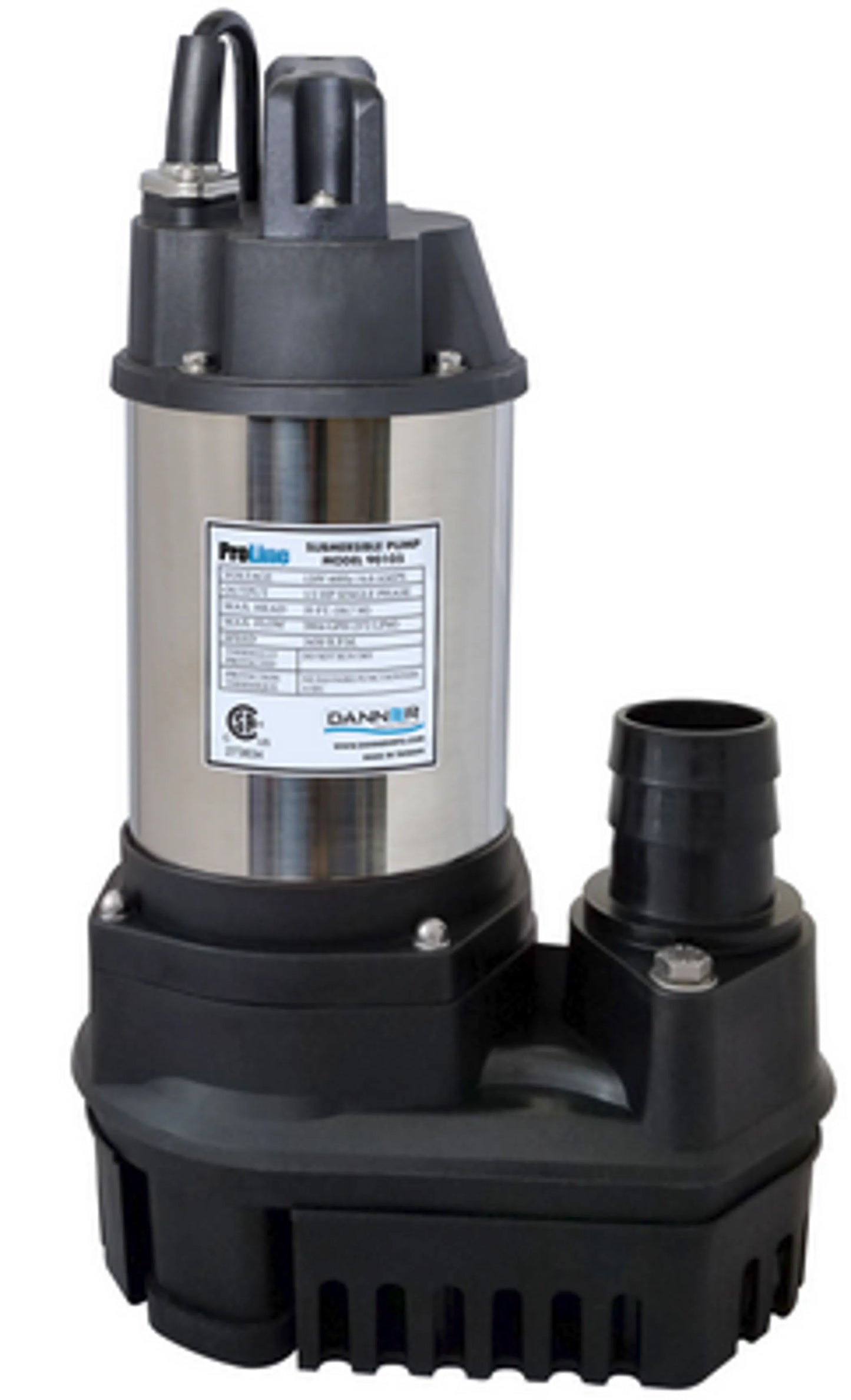 Danner Submersible Pump. Continuous Duty, Solids Handling.