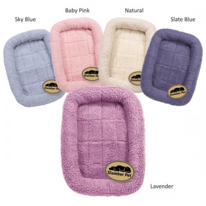 Slumber Pet Sherpa Crate Bed - Select Size/Color