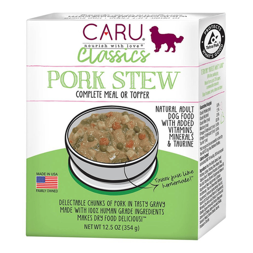 CARU Classics Pork Stew for Dogs, 12 oz (Case of 12)