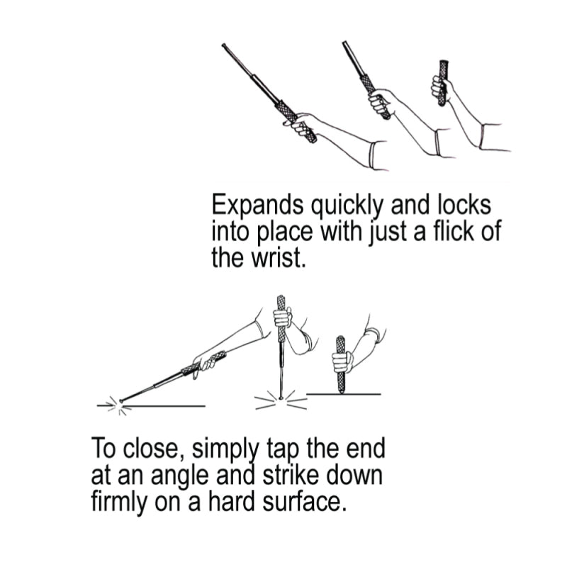 16 Inch Extendable Walking/Camping Stick w/holster