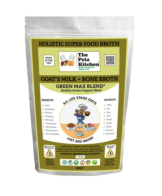 Goats Milk + Bone Broth Green Max Blend Omega 3 & 6 Vitamin & Mineral,