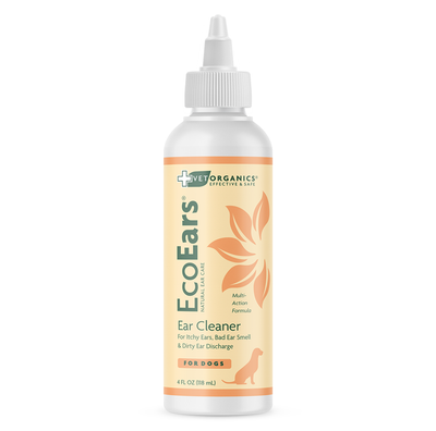 Vet Organics EcoEars Dog Ear Cleaner – Natural Infection Formula, 4 oz
