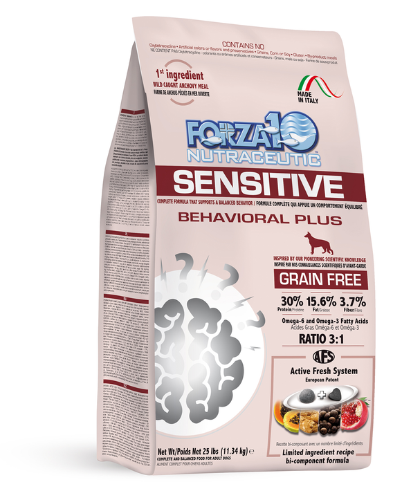 Forza10 Sensitive Behavioral Plus for Dogs - 25 lb bag