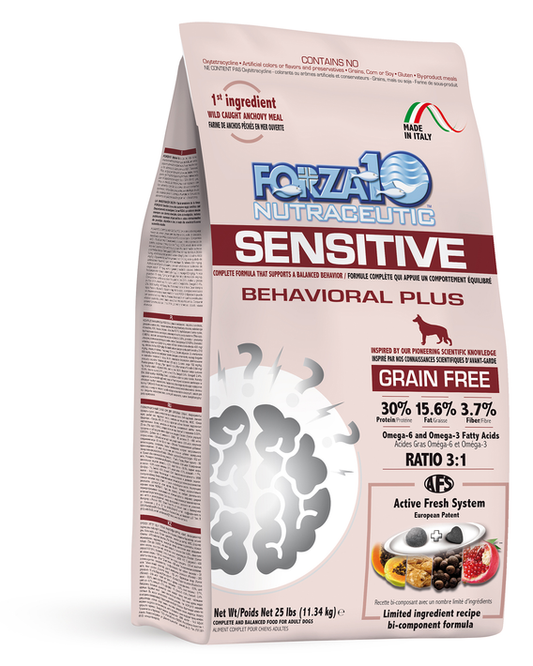Forza10 Sensitive Behavioral Plus for Dogs - 25 lb bag