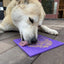 SodaPup Bones Design Dog Lick Mat – Red Silicone Pet Enrichment Toy
