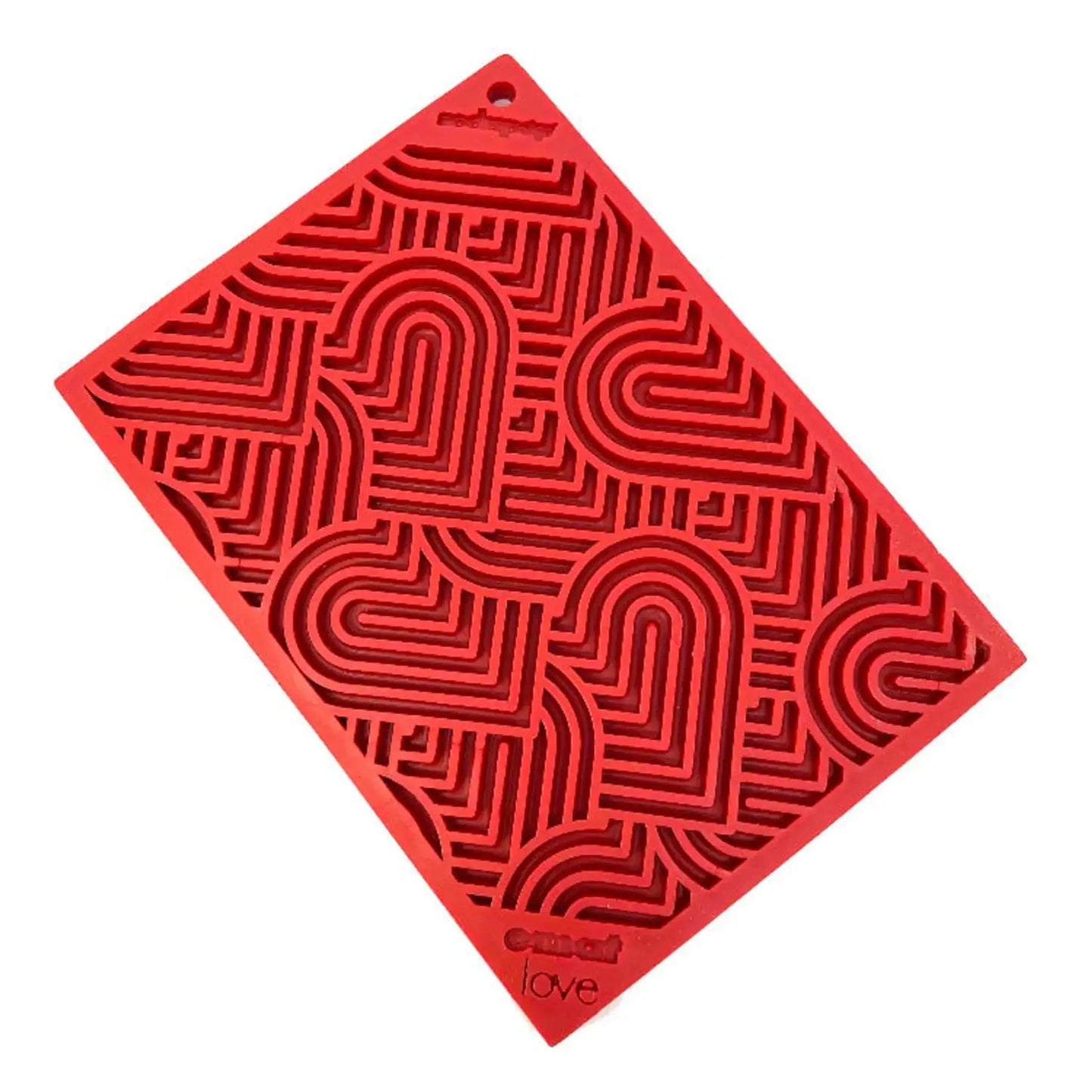 SodaPup Heart Design Lick Enrichment Feeding Mat – Choose a Size