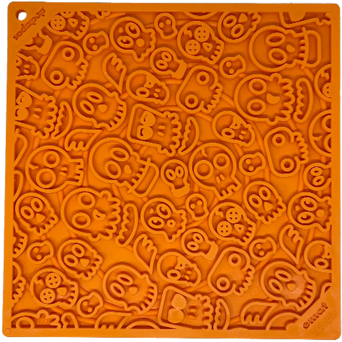 SodaPup Zombie Lick Mat – Orange Dog Enrichment Mat for Anxiety Relief