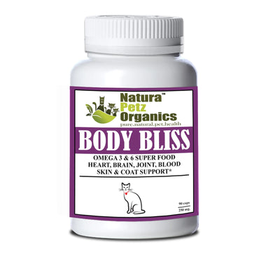 body bliss omega 3 6 food heart brain joint blood coat cat 90