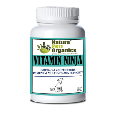 Vitamin Ninja - Omega 3/6 Food, Immune/Multi-Vitamin, Dog, 150DOG