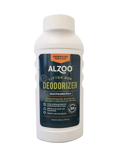 ALZOO Plant-Based Cat Litter Deodorizer Island Paradise Scent, 26.6 oz