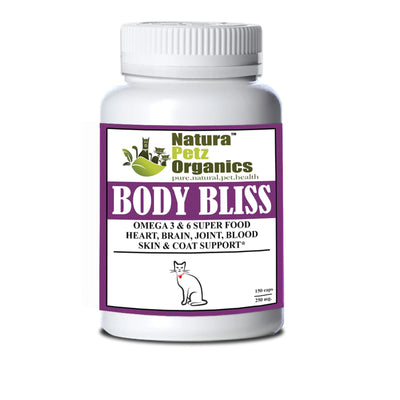 body bliss omega 3 6 food heart brain joint blood coat cat 150