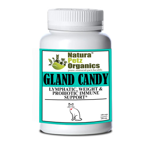 Gland Candy Omega 3 & 6 Lymphatic, Weight & Probiotic Immune, CAT, 250 mg 150