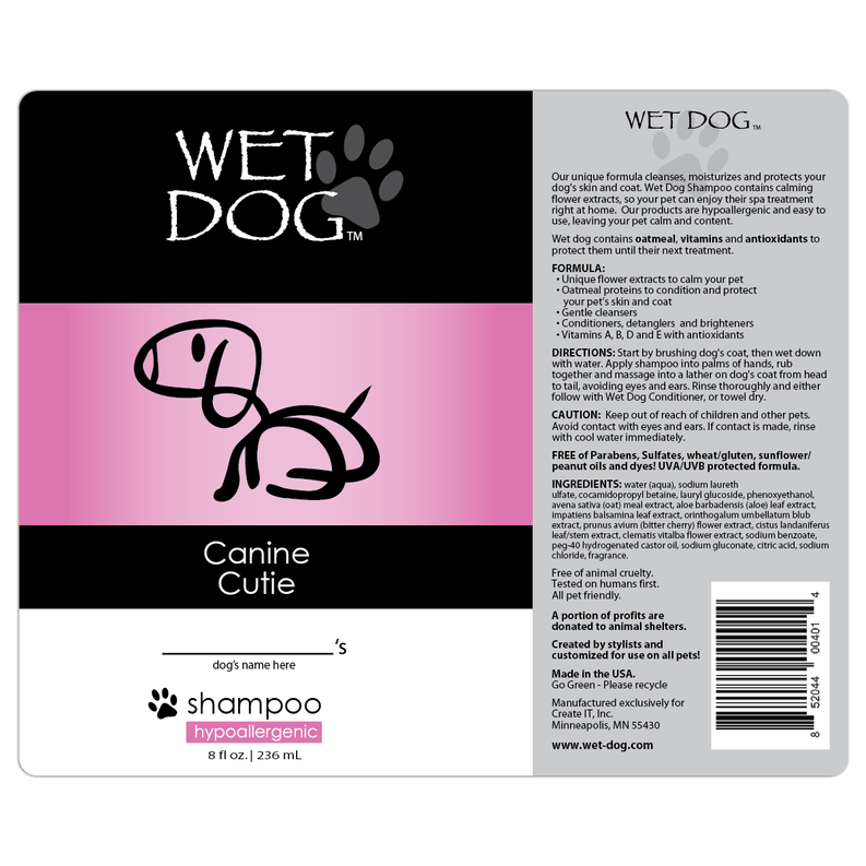 Wet Dog - Canine Cutie Calming Shampoo for Dogs, 20 oz