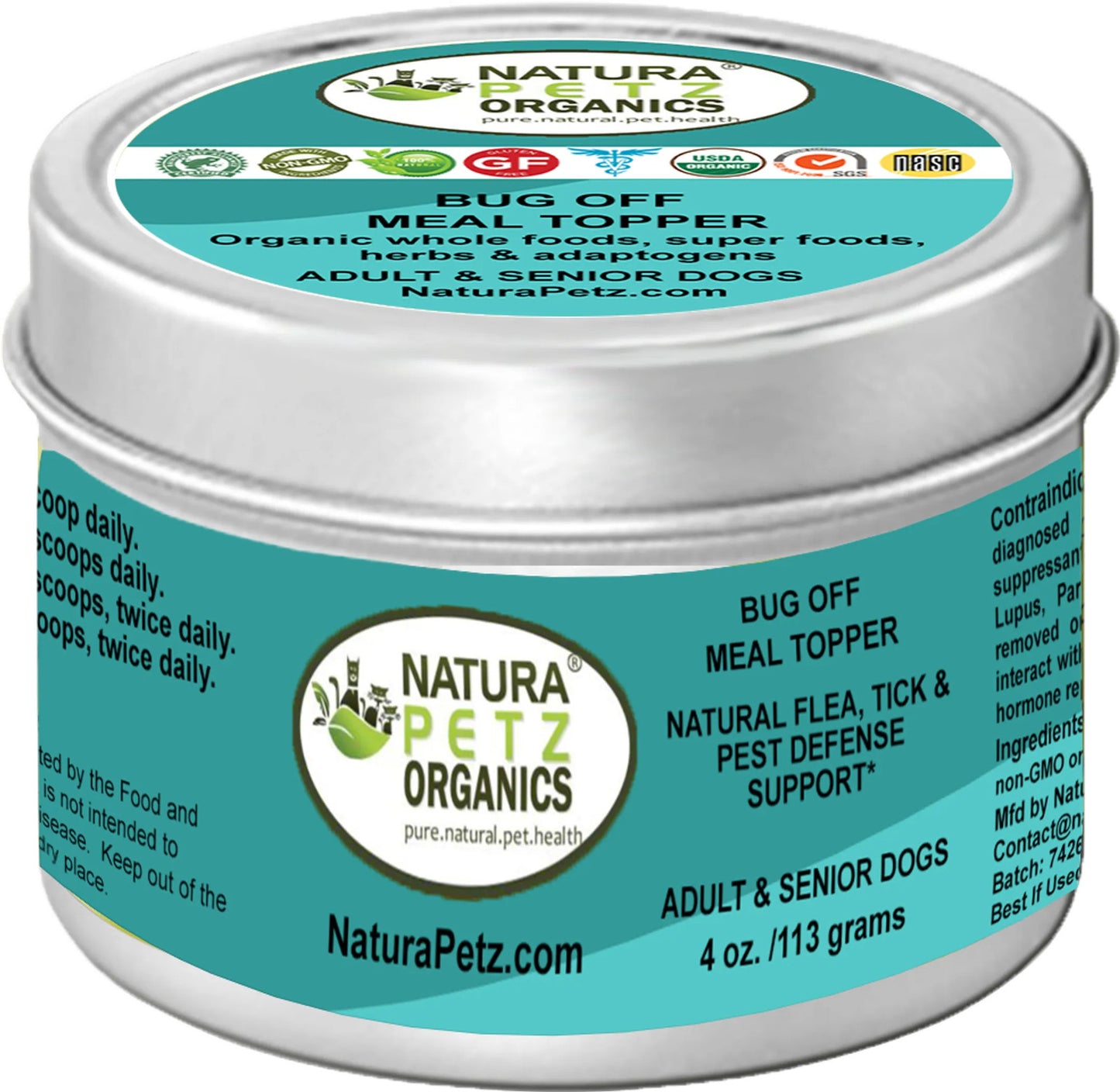 Bug Off Natural Defense Meal Topper Flea, Tick & Pest Defense , 4 Oz.